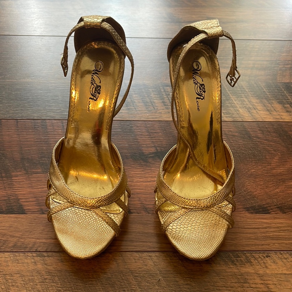 Gold heels